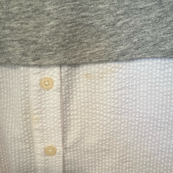 Tommy Hilfiger Long Sleeve Blouse in Stone Gray - Picture 7 of 11